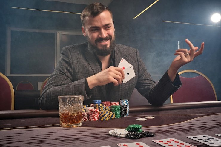 Tampilan tiket Bingo dengan grid angka yang ditandai oleh sistem otomatis